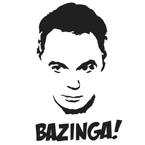 Bazinga Die Cut Vinyl Decal PV566 Silhouette Stencil, Silhouette Cameo ...