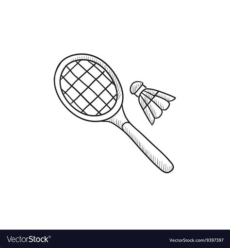 Discover more than 80 badminton racket sketch best - seven.edu.vn