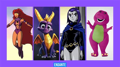 TOP 50: Best Purple Cartoon Characters: Icons of Animation in Shades of Violet - Endante