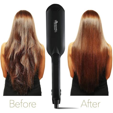 Professional Hair Straighteners Wide Plates for Thick Hair Five-speed ...