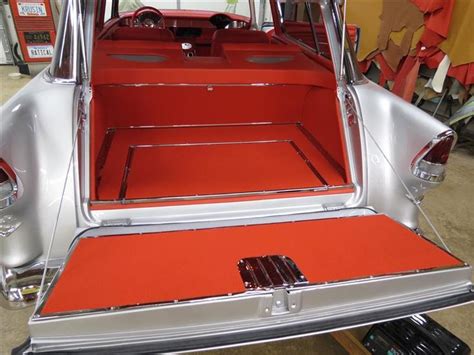 1955 Chevrolet Nomad Wagon Custom Leather Interior | Custom car interior, Automotive upholstery ...