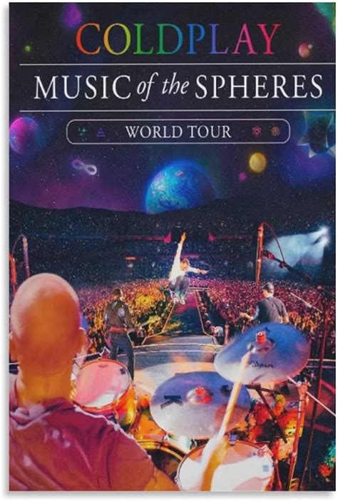 Music Of The Spheres World Tour Coldplay Canvas Poster