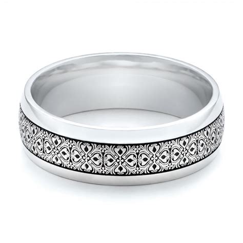 Men's Engraved Wedding Band #101060