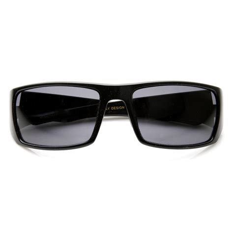 Mens Polarized Action Sports Wrap Around Sunglasses - zeroUV