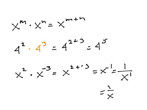 ShowMe - multiplication properties of exponents