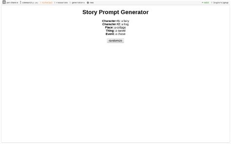 Story Prompt Generator