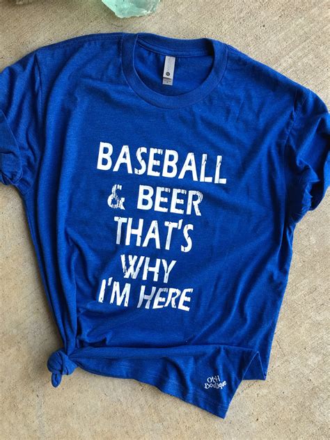 Funny baseball shirts, Baseball & Beers That's Why I'm Here, distressed ...