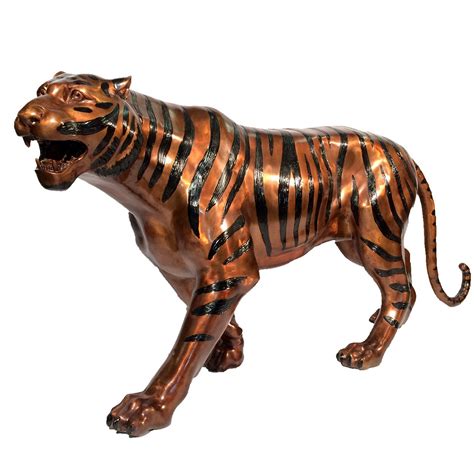 Tiger Sculpture | Statue | Bronze | Decor | Furnishing