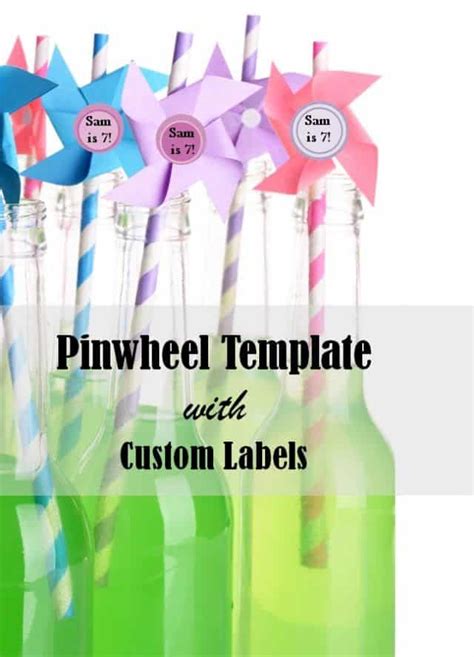 Free Pinwheel Template | Instant Download | Customizable