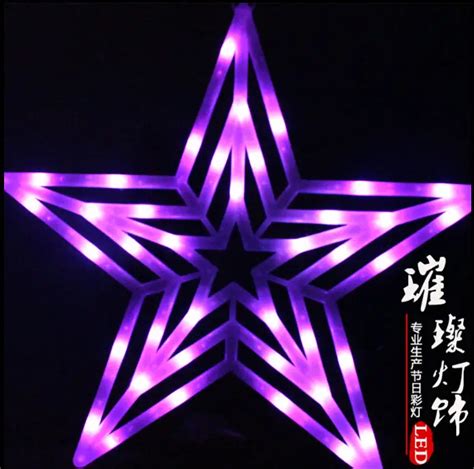 50CM LED large pendant lights Fashion Five pointed star Waterproof ...