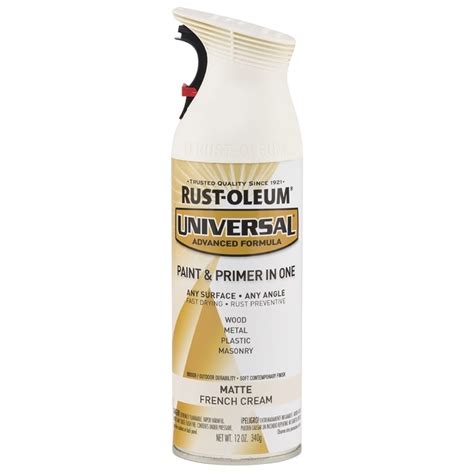 Rust-Oleum Universal General Purpose Matte French Cream Spray Paint (Actual Net Contents: 12-oz ...