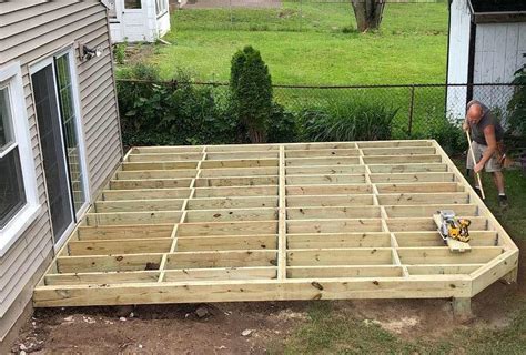 Decks - Larger Deck in Rochester - Framing the Deck