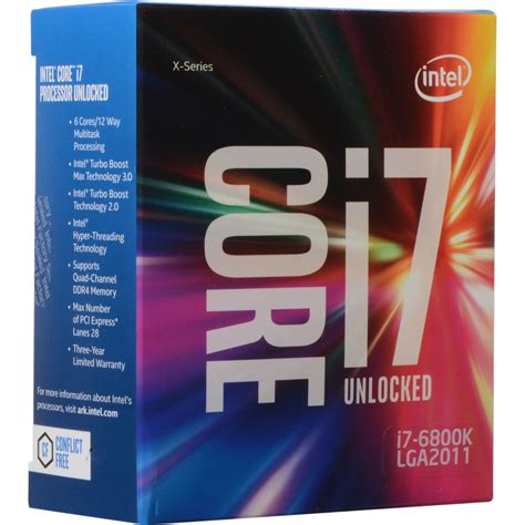 Intel Core i7-6800K 3.4 GHz Six-Core LGA 2011-v3 BX80671I76800K