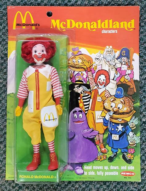 MOC 1976 Remco McDonaldland Ronald McDonald Action Figure: Factory ...