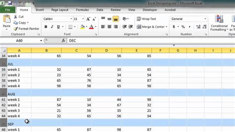 Designing Excel Spreadsheets - YouTube