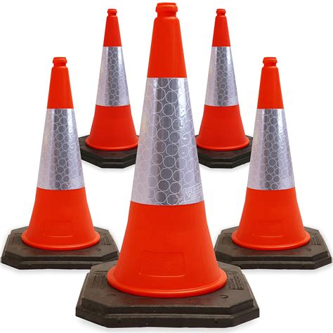 Buy Street Solutions 28'' inch Traffic Safety Cones 5 pcs with ...