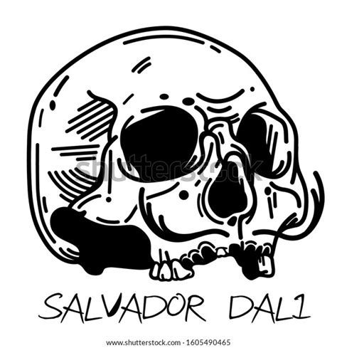 Salvador Dali Skull Tattoo Vector Art Stock Vector (Royalty Free ...