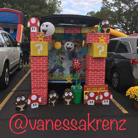 Super Mario Brothers Trunk or Treat Decorations Family Halloween ...