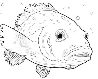 Printable Grouper Coloring Pages for Kids