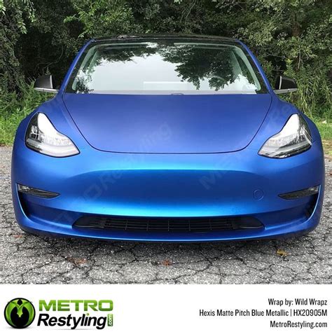 Hexis Matte Night Blue Metallic Vinyl Wrap | HX20905M (Special Order ...