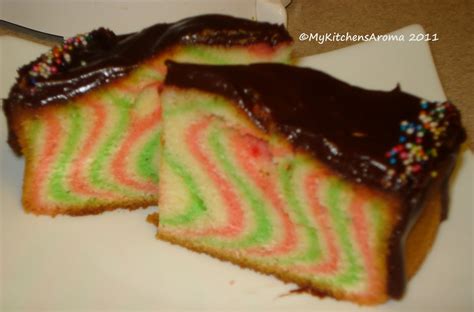 The Sizzling Pan: "Pat a Cake"- Rainbow Zebra Cake with Chocolate Ganache