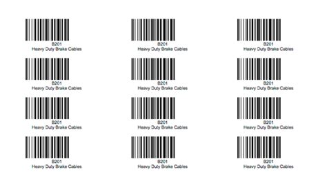 Barcode Scanner Configuration Sheet