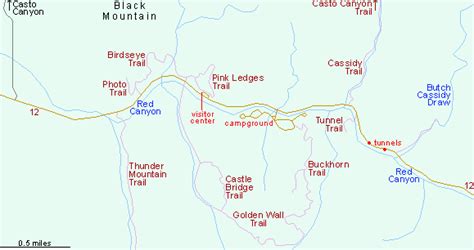 Red Canyon Utah Map | Detailed Map