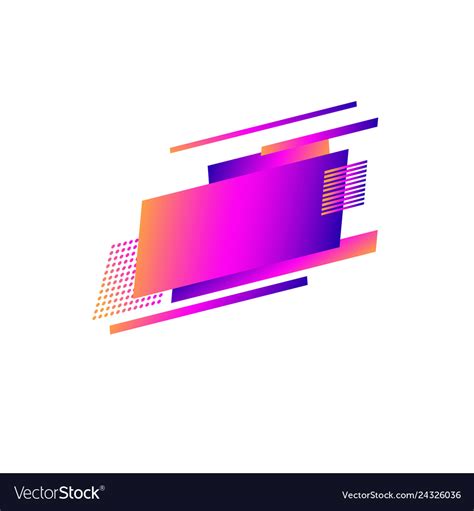 Logo design abstract geometric shapes background Vector Image