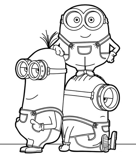 Desenhos dos minions para colorir - Atividades Educativas