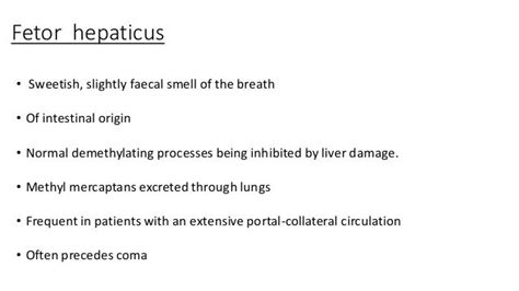 Fetor hepaticus Liver Failure, Nursey, Medical, Education, Medicine, Onderwijs, Learning, Med ...