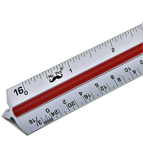 Mr. Pen - Architectural Scale Ruler, 12" Aluminum Architect Scale ...