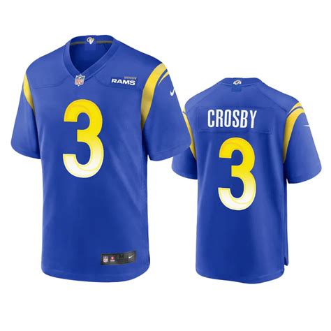 Los Angeles Rams Mason Crosby Royal Game Jersey - NB Jersey