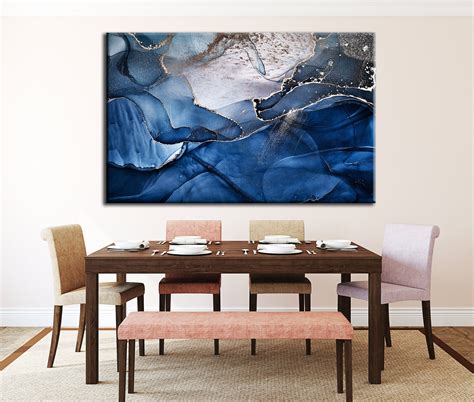 Blue Abstract Painting Abstract Canvas Art Abstract Art - Etsy