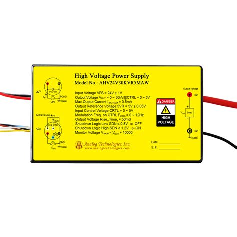 All Power Supply High Voltage Power Supply AHV24V4KV1MAW Full modulation range on output voltage ...