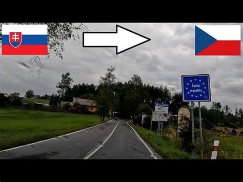 Slovakia - Czech Republic / Crossing The Border By Car - YouTube