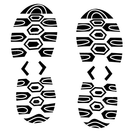 Black Shoes Silhouette Vector PNG, Geometric Pattern Texture Black And White Shoes, Shoe Print ...
