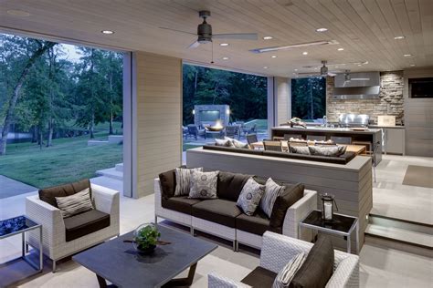 Louisiana Contemporary Estate - | Outdoor living rooms, Outdoor living ...