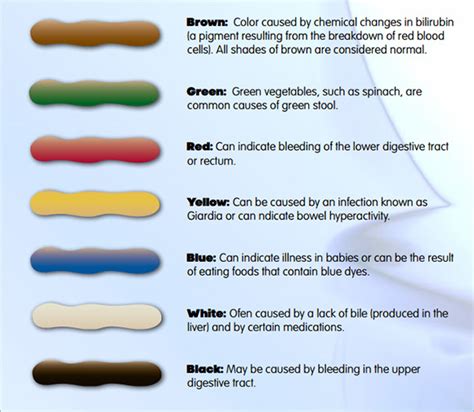 Yellow Stool Color Chart