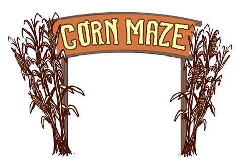 Wooden Sign Post Corn Maze Entrance Stock Illustration - Download Image Now - Corn Maze, Corn ...