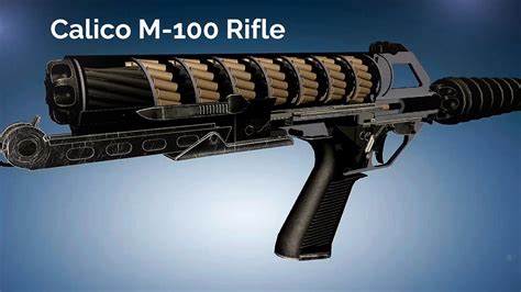 3D Animation: How a Calico M-100 Rifle works - YouTube