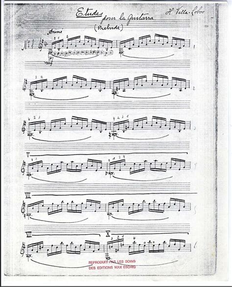 Villa-Lobos, Heitor - Etude No. 1 (From the 1928 Manuscript)