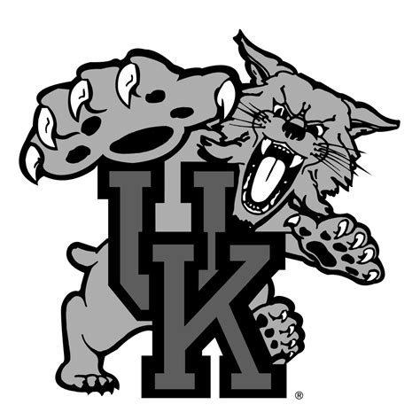 Kentucky Wildcats Logo Black and White – Brands Logos