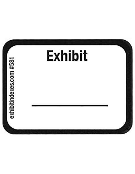 Exhibit Labels | exhibitindexes.com