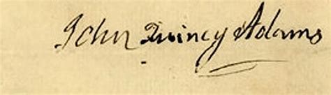 Signature of John Quincy Adams | The Newburyport Blog