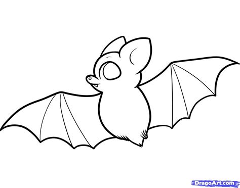 How To Draw A Bat For Kids, Step by Step, Drawing Guide, by Dawn | Draw a bat, Drawings ...