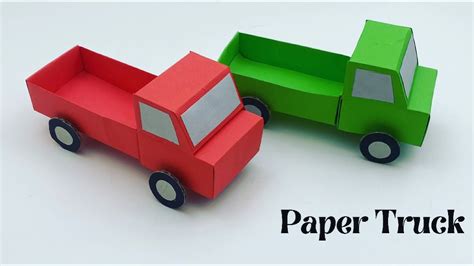 How To Make Paper Toy TRUCK For Kids / Nursery Craft Ideas / Paper Craft Easy / KIDS crafts ...