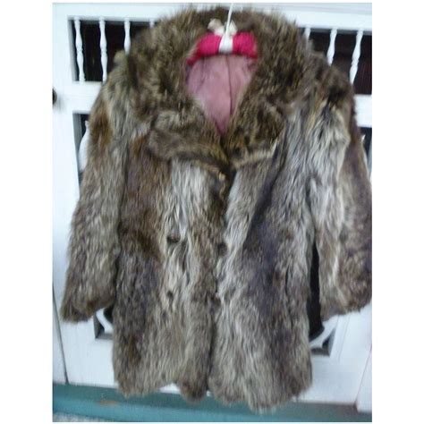 Natural Nutria Fur Coat Lovely vintage knee length coat made of luxurious natural nutria or ...