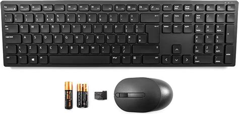 Dell Pro KM5221W - Keyboard and Mouse Set - Wireless - QWERTY - UK - Black - for Latitude 33XX 2 ...