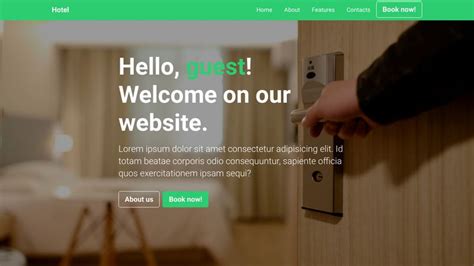 Hotel Landing Page