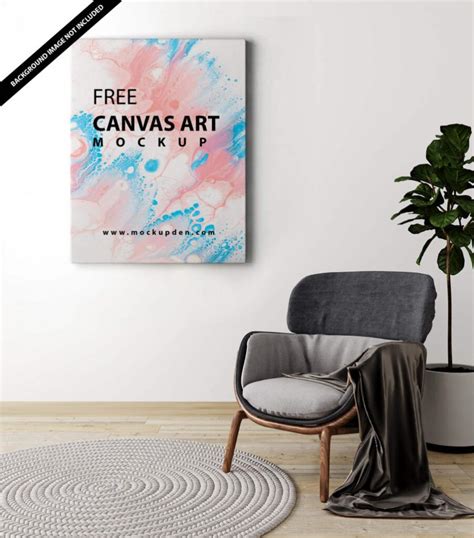 Free Canvas Art Mockup (PSD) – FreeMockup.net